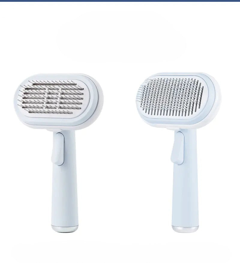 Brosse de toilettage 5-en-1 pour chat — détail des aiguilles fines pour zones sensibles