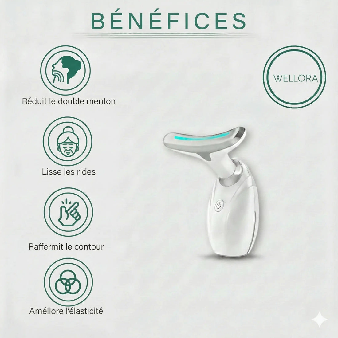 Thérapie LED visage - Lumière rouge et bleue pour une peau parfaite