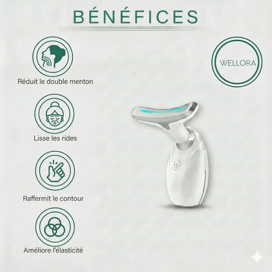 Thérapie LED visage - Lumière rouge et bleue pour une peau parfaite