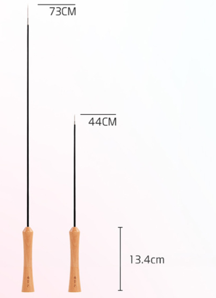 Baguette d'agitation en bois pour chats - Jouet rétractable pour chats