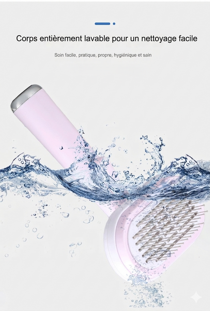 Brosse de toilettage chat 5-en-1 — corps entièrement lavable, soin facile, pratique et hygiénique