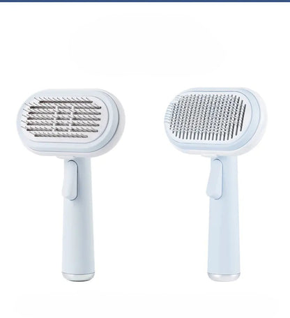 Brosse de toilettage 5-en-1 pour chat — détail des aiguilles fines pour zones sensibles