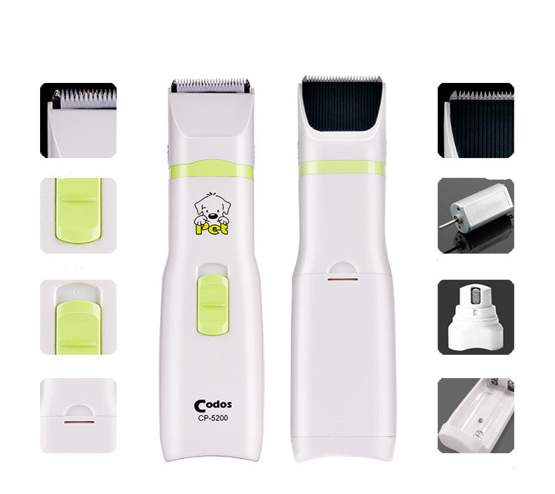 Contenu du Kit Sérénité : tondeuse rechargeable USB, peignes de guidage et accessoires de nettoyage.
