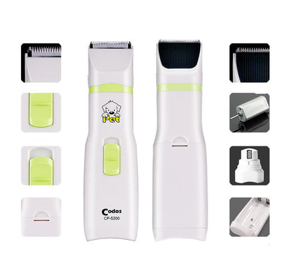 Contenu du Kit Sérénité : tondeuse rechargeable USB, peignes de guidage et accessoires de nettoyage.