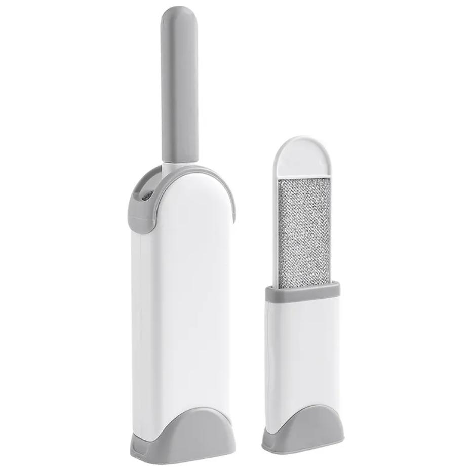 Le Duo Éclat Maison — grande brosse et brosse de voyage sur fond blanc